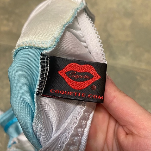 Blue Coquette Mini Dress - Picture 3 of 5